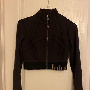 Lululemon Define Gold Cropped Jacket